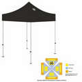 5' x 5' Black Rigid Pop-Up Tent Kit, Full-Color, Dynamic Adhesion (1 Location)